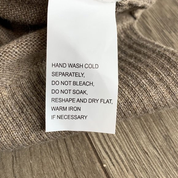 Eight Eight Eight Tunic Sweater Womans M Tan Brown Stripe Front Pockets LS - Picture 8 of 9